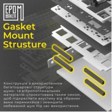 Клавиатура Epomaker Shadow-S TKL Mulan Switch Hot-Swap LCD Screen RGB Wireless/Bluetooth/USB UA White - Фото