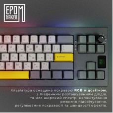 Клавиатура Epomaker Shadow-X 70 Flamingo Switch Hot-Swap LCD Screen RGB Wireless/Bluetooth/USB UA Black - Фото