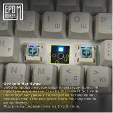 Клавіатура Epomaker TH80 SE 75 Budgerigar V2 Switch Hot-Swap RGB Wireless/Bluetooth/USB UA Black - Фото