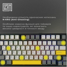 Клавиатура Epomaker TH80 SE 75 Flamingo Switch Hot-Swap RGB Wireless/Bluetooth/USB UA Black (TH80-SE-B-F) - Фото