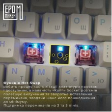 Клавиатура Epomaker TH80 SE 75 Flamingo Switch Hot-Swap RGB Wireless/Bluetooth/USB UA Black (TH80-SE-B-F) - Фото
