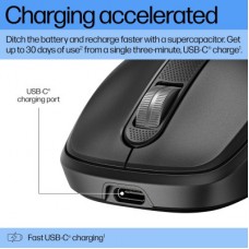 Мышка HP 510 Ultra-Fast Rechargeable Wireless Black (9C2F6AA) - Фото