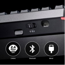 Клавіатура HyperX Alloy Rise 75 PBT HX Red Wireless UA Black (91Y91AA) - Фото