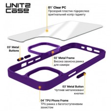 Чохол для мобільного телефона Armorstandart UNIT2 Apple iPhone 14 Purple (ARM69941) - Фото