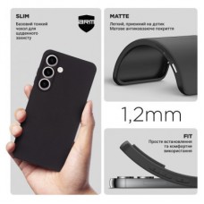 Чохол для мобільного телефона Armorstandart Matte Slim Fit Samsung S24 Camera cover Black (ARM72474) - Фото