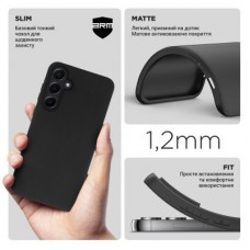 Чохол для мобільного телефона Armorstandart Matte Slim Fit Samsung A55 5G (A556) Camera cover Black (ARM74318) - Фото