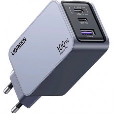 Зарядний пристрій Ugreen 3xUSB 100 W (2xUSB-C+USB-A) Gan Nexode Pro X757 (25874) - Фото