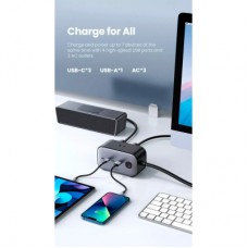 Зарядний пристрій Ugreen 4xUSB 100 W Nexode Pro (3xUSB-C+USB-A+2хSchuko) CD270 (60167) - Фото