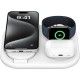 Зарядний пристрій Belkin 3in1 Magnetic Foldable iPhone/Watch/AirPods Qi2 15 W white (WIZ029VFWH)