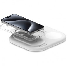 Зарядний пристрій Belkin 3in1 Magnetic Foldable iPhone/Watch/AirPods Qi2 15 W white (WIZ029VFWH) - Фото