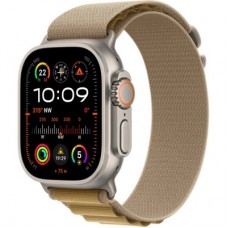 Смарт-часы Apple Watch Ultra 2 2024 GPS + Cellular 49mm Natural Titanium Case with Tan Alpine Loop - Small - Фото