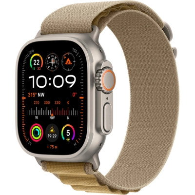 Смарт-часы Apple Watch Ultra 2 2024 GPS + Cellular 49mm Natural Titanium Case with Tan Alpine Loop - Large