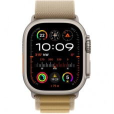 Смарт-часы Apple Watch Ultra 2 2024 GPS + Cellular 49mm Natural Titanium Case with Tan Alpine Loop - Small - Фото