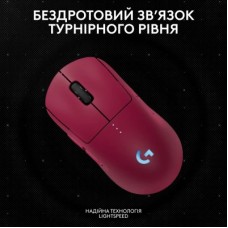 Мышка Logitech G Pro 2 Lightspeed Wireless Magenta (910-007309) - Фото