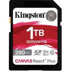 Карта памяти Kingston 1TB SDXC class 10 UHS-II U3 Canvas React Plus (SDR2V6/1TB)