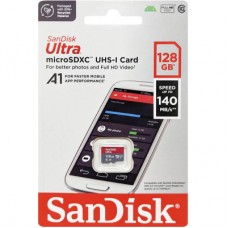 Картка пам'яті SanDisk 128 GB microSD class 10 UHS-I A1 Ultra (SDSQUAB-128G-GN6MN) Картка пам'яті SanDisk 128 GB microSD class 10 UHS-I A1 Ultra (SDSQUAB-128G-GN6MN) - Фото