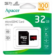 Картка пам'яті Apacer 32 GB microSD class 10 UHS-I V10 A1 (AP32GMCSH10UB-R) - Фото