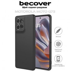 Чохол для мобільного телефона BeCover Motorola Moto G75 Black (712752) - Фото
