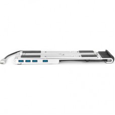 Підставка для ноутбука Digitus Variable Notebook Stand, до 17", USB-C Dock 5-Port (DA-90424) - Фото