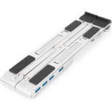 Підставка для ноутбука Digitus Variable Notebook Stand, до 17", USB-C Dock 5-Port (DA-90424) - Фото