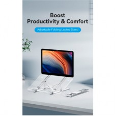 Підставка для ноутбука Vention Laptop X-type Stand Silver Aluminum Alloy (KDMI0) - Фото