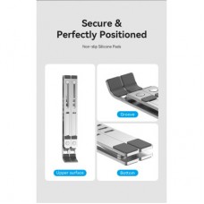 Підставка для ноутбука Vention Laptop X-type Stand Silver Aluminum Alloy (KDMI0) - Фото