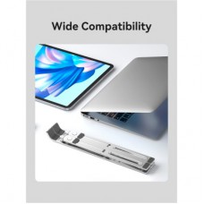 Підставка для ноутбука Vention Laptop X-type Stand Silver Aluminum Alloy (KDMI0) - Фото