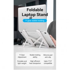Підставка для ноутбука Vention Laptop X-type Stand White ABS 83-170 мм (KDNW0) - Фото