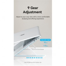 Підставка для ноутбука Vention Laptop X-type Stand White ABS 83-170 мм (KDNW0) - Фото