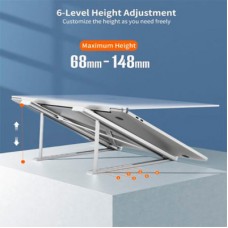 Підставка для ноутбука Vention Foldable 90-136 mm Laptop up 15.6" stand silver (H055-SL) - Фото
