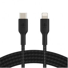 Дата кабель USB 2.0 AM to Lightning 1.0m BRAIDED black Belkin (CAA004BT1MBK)