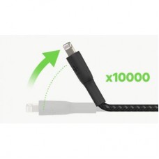Дата кабель USB 2.0 AM to Lightning 1.0m BRAIDED black Belkin (CAA004BT1MBK) - Фото
