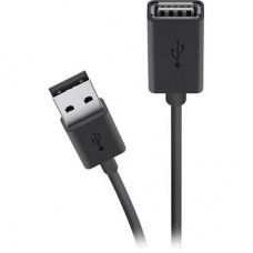 Дата кабель USB 2.0 AM/AF Extension cable 4.8m black Belkin (F3U153BT4.8M)
