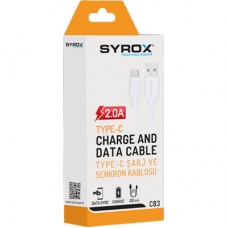 Дата кабель USB 2.0 AM to Type-C 1.0m Eco 2.0A Syrox (C83) - Фото