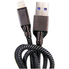 Дата кабель USB 3.0 AM to Lightning 1.0m 4A black Dengos (NTK-L-KPR-USB3-BLACK) - Фото
