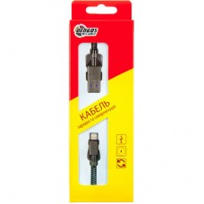 Дата кабель USB 3.0 AM to Lightning 1.0m 4A black Dengos (NTK-L-KPR-USB3-BLACK) - Фото
