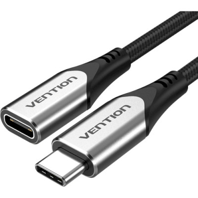 Дата кабель USB-C 3.1 M/F 1.0m 60 W (20 V/3 A) 4K60HZ Thunderbolt 3 Vention (TABHF)