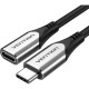 Дата кабель USB-C 3.1 M/F 1.0m 60 W (20 V/3 A) 4K60HZ Thunderbolt 3 Vention (TABHF)