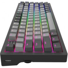 Клавіатура Dark Project KD83A PBT Mechanical Gateron Cap Teal USB Black/Gray (KB-GCT-871-100004) - Фото