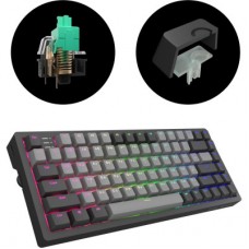 Клавіатура Dark Project KD83A PBT Mechanical Gateron Cap Teal USB Black/Gray (KB-GCT-871-100004) - Фото