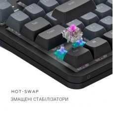 Клавіатура Dark Project ALU87 Midnight ABS RGB Mech G3MS Zircon Black (DPKB_MIDNIGHT_87_ANSI_UA) - Фото