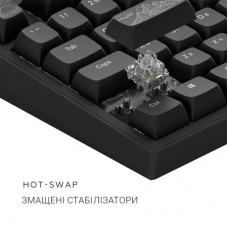 Клавіатура Dark Project ALU81 Terra Nostra PBT RGB Mech G3MS Moonstone Black (DPKB_NOSTRA_81_ANSI_BLACK_UA) - Фото