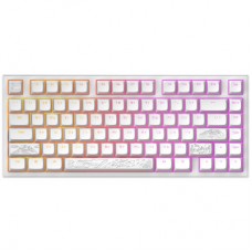 Клавіатура Dark Project ALU81 Terra Nostra PBT RGB Mech G3MS Moonstone White (DPKB_NOSTRA_81_ANSI_WHITE_UA) - Фото