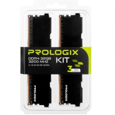 Модуль пам'яті для комп'ютера DDR4 32GB (2x16GB) 3200 MHz Black Prologix (PRO32GB3200B4K) - Фото