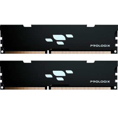 Модуль пам'яті для комп'ютера DDR4 16 GB (2x8GB) 3200 MHz Black Prologix (PRO16GB3200B4K)
