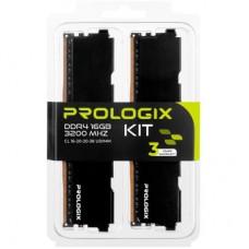 Модуль пам'яті для комп'ютера DDR4 16 GB (2x8GB) 3200 MHz Black Prologix (PRO16GB3200B4K) - Фото