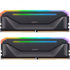 Модуль пам'яті для комп'ютера DDR5 32 GB (2x16GB) 5200 MHz NOX RGB Black Apacer (AH5U32G52C522NBAA-2) - Фото