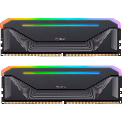 Модуль пам'яті для комп'ютера DDR5 32 GB (2x16GB) 5200 MHz NOX RGB Black Apacer (AH5U32G52C522NBAA-2)