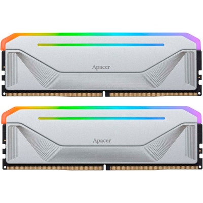 Модуль пам'яті для комп'ютера DDR5 32 GB (2x16 GB) 6000 MHz NOX RGB Silver Apacer (AH5U32G60C622NWAA-2)