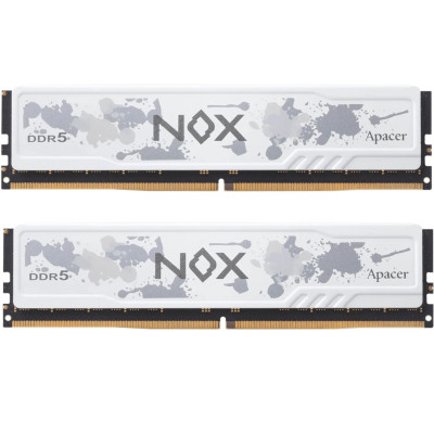 Модуль пам'яті для комп'ютера DDR5 32 GB (2x16GB) 6000 MHz NOX White Apacer (AH5U32G60C622MWAA-2)